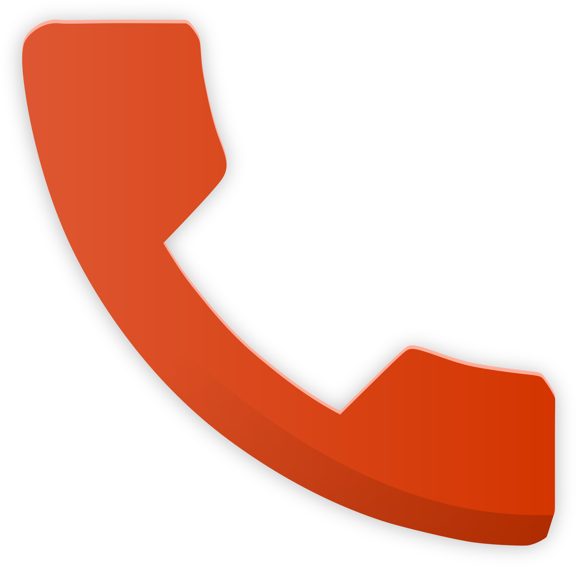Open - Red Phone Icon Android Clipart (2000x1963), Png Download