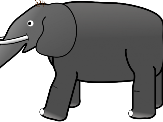 Number Clipart Elephant - Elephant - Png Download (640x480), Png Download