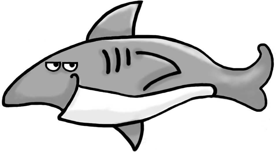 Carlhappy500 - Jellyfish500 - Manta500 - Gunther - Shark Clipart (1024x768), Png Download