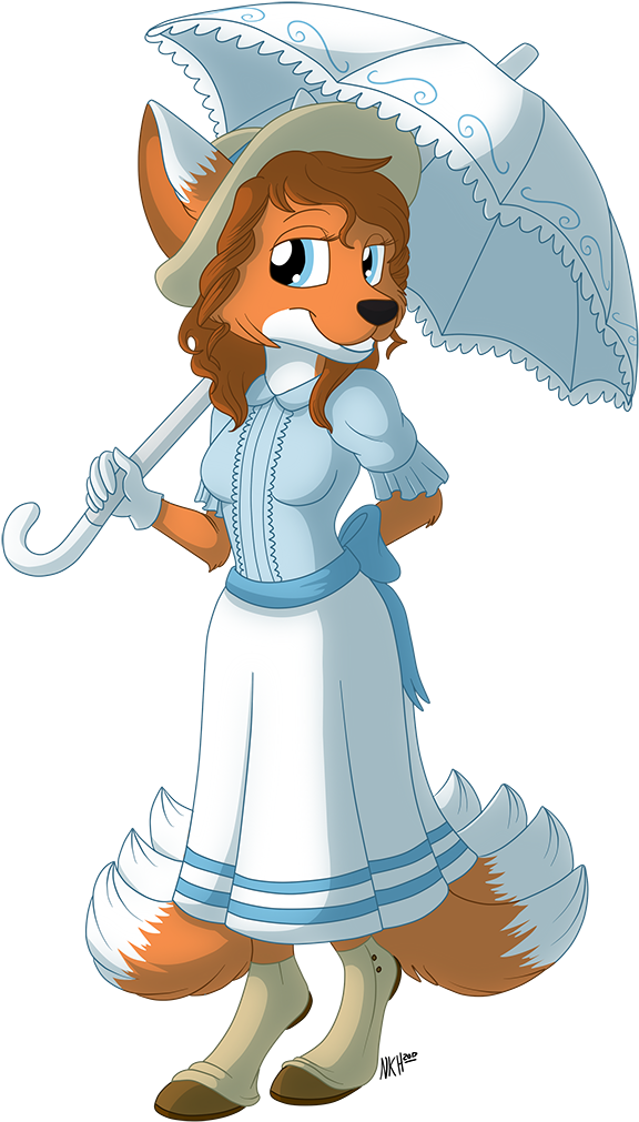 Taking A Stroll Down Mainstreet - Cartoon Clipart (597x1050), Png Download