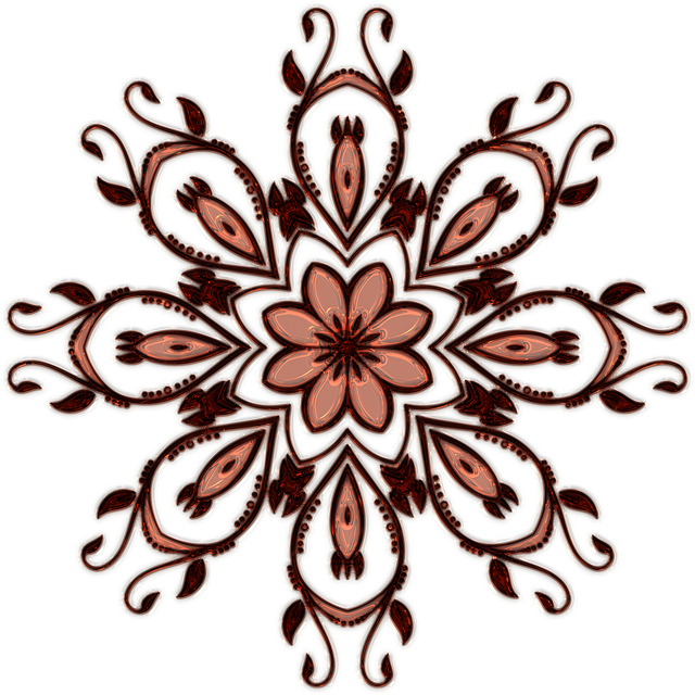 Mandala, Filigree, Metallizer, Art, Glass, Factory - Art Clipart (640x640), Png Download