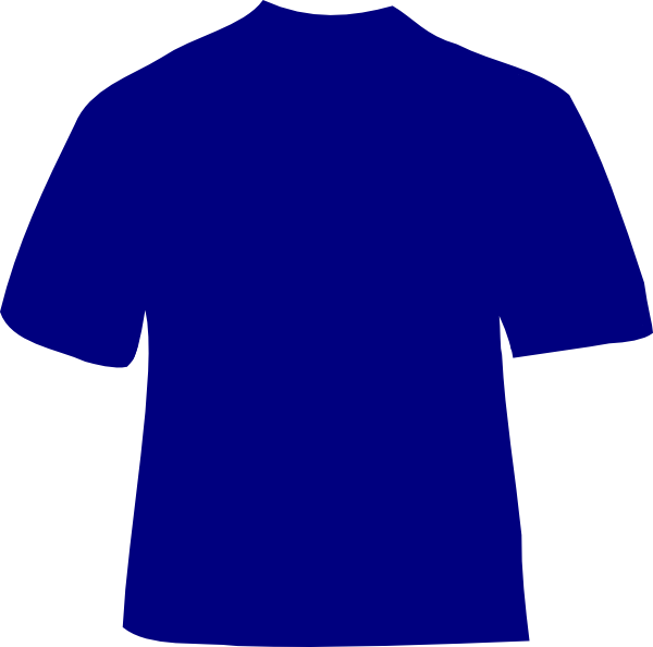 T Shirt Template Navy Blue Clipart (600x594), Png Download