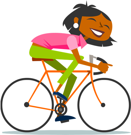 Make Positive Connections - Road Bicycle Clipart (837x472), Png Download