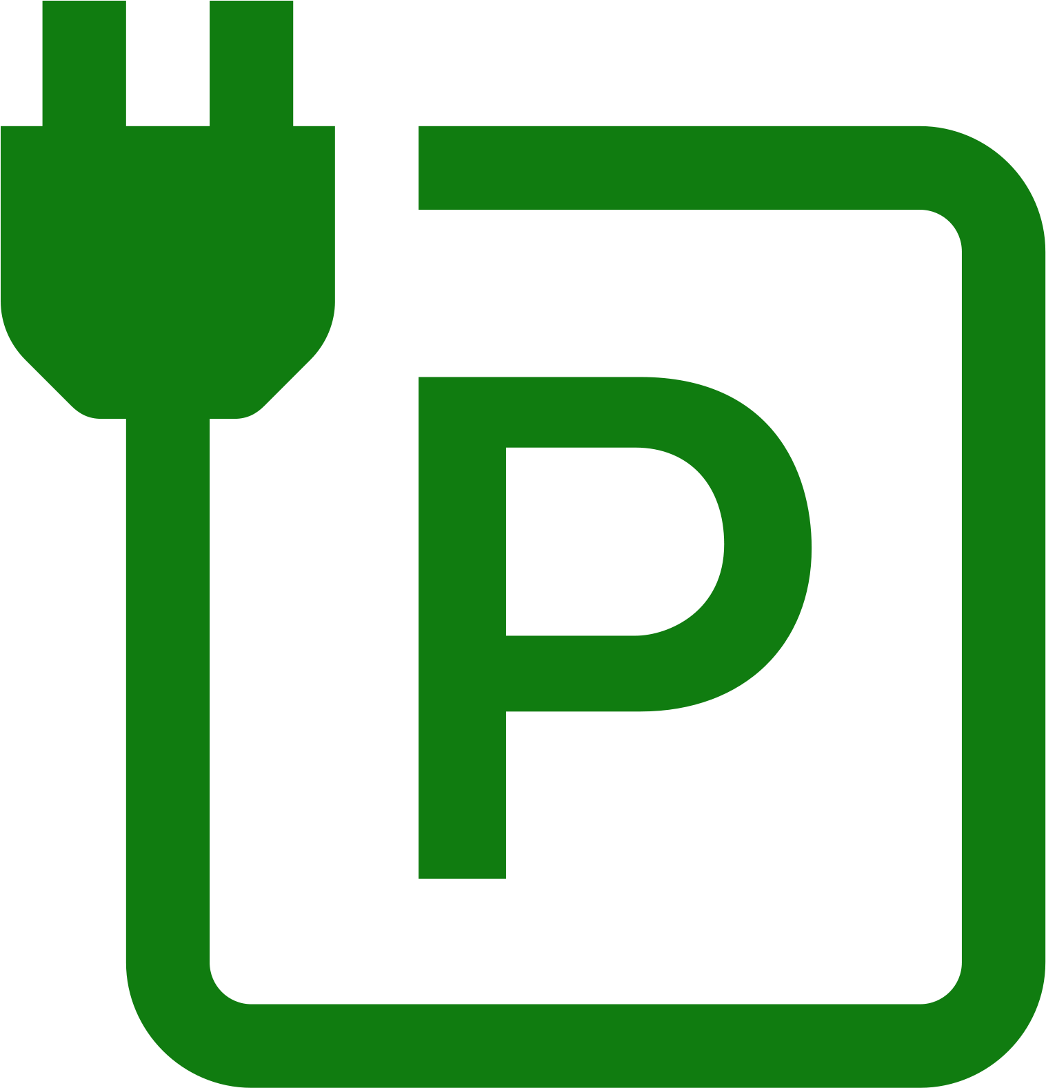 Park And Charge Icon - Portable Network Graphics Clipart (1600x1600), Png Download