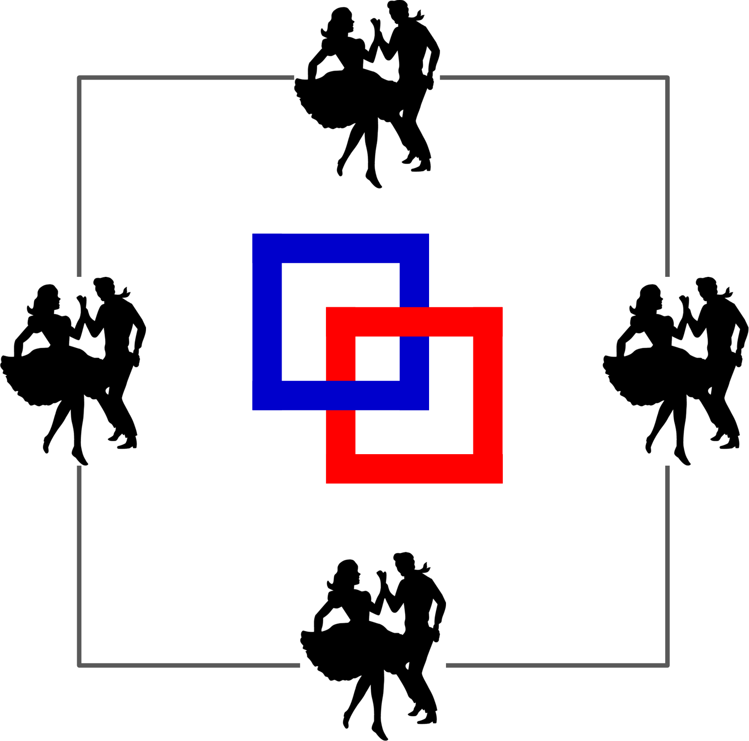 Square - Dancing Clipart (1503x1488), Png Download