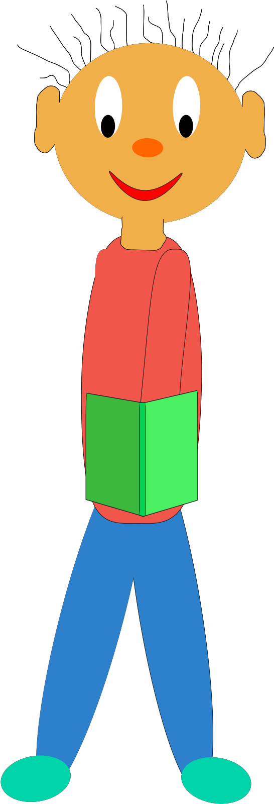 Kids Exercising Clip Art - Png Download (500x1000), Png Download