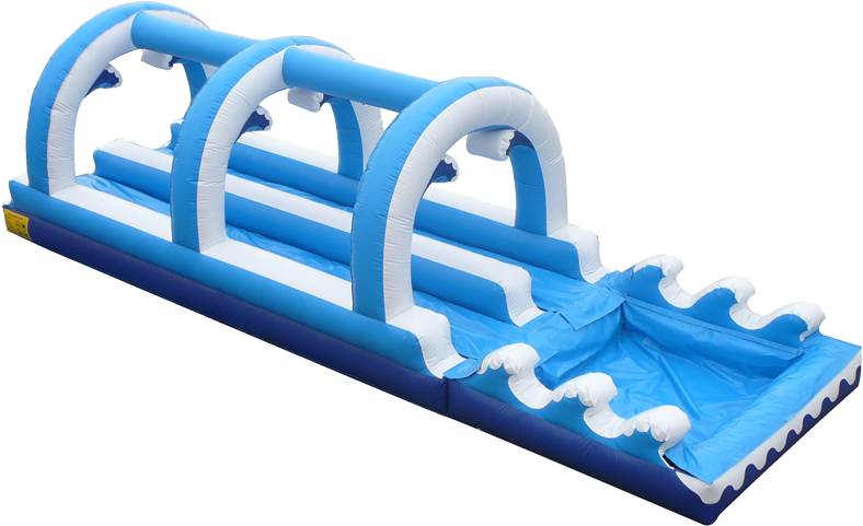 Cool Waves Slipndip Large Cool Waves Slipndip Large - Inflatable Castle Clipart (800x800), Png Download