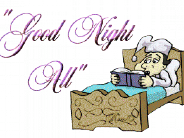 Good Night To All Gif Clipart (640x480), Png Download