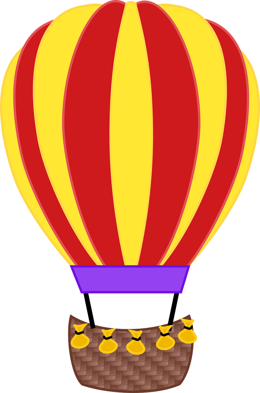 Balloon Hot Air Balloon Fly Png Image - Khinh Khí Cầu Png Clipart (849x1280), Png Download