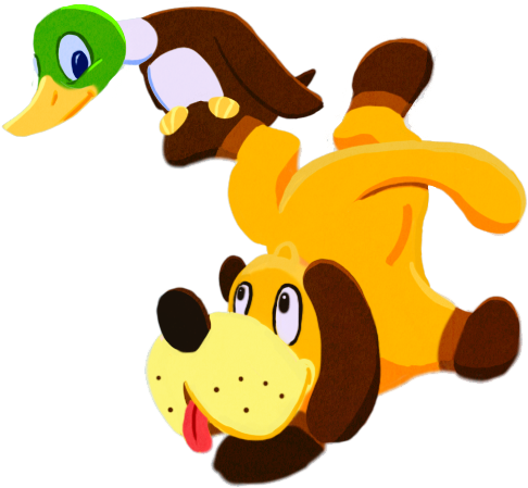 An Adorable Duck Hunt From Mr Clipart (600x600), Png Download
