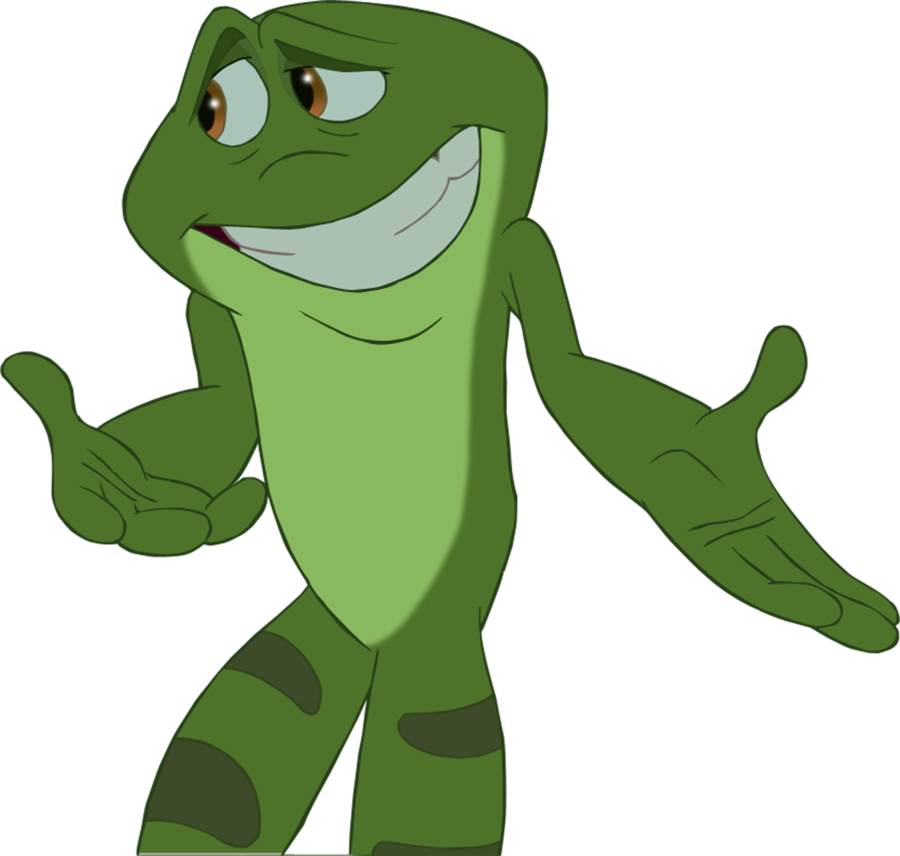 Prince Naveen Shrug By Abiogenic On Clipart Library - Prince Naveen As A Frog - Png Download (900x856), Png Download