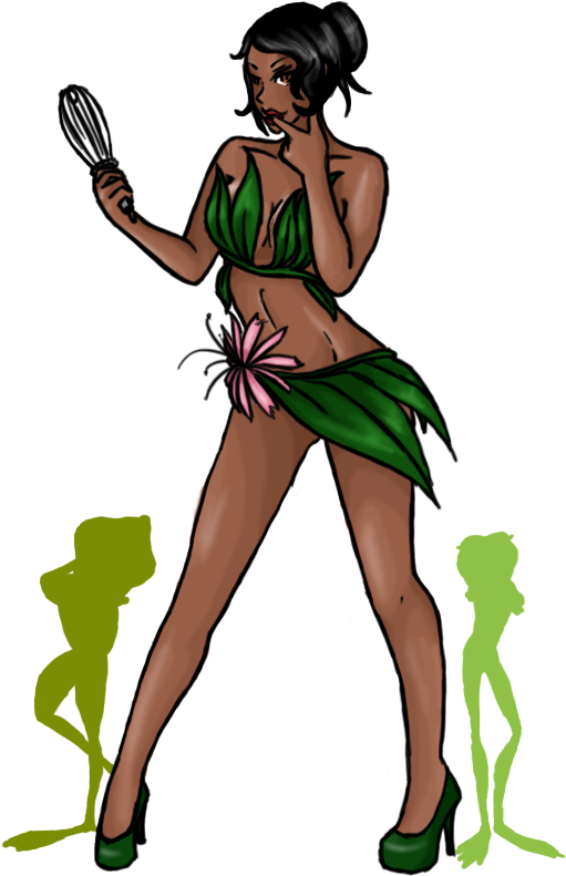 Pin Up Princess Tiana By Ohbyrne - Tiana Clipart (610x849), Png Download