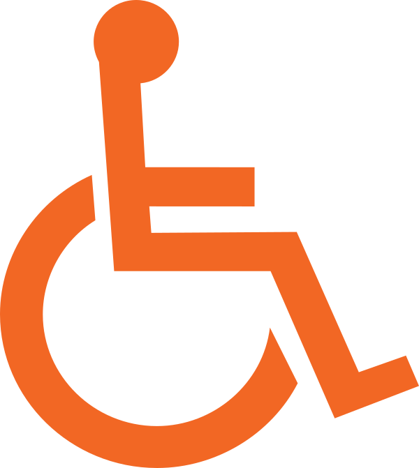 Wheelchair Symbol Clipart (600x671), Png Download