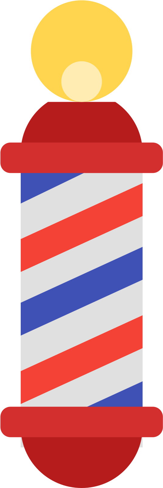 Barber Pole Icon Clipart (1600x1600), Png Download