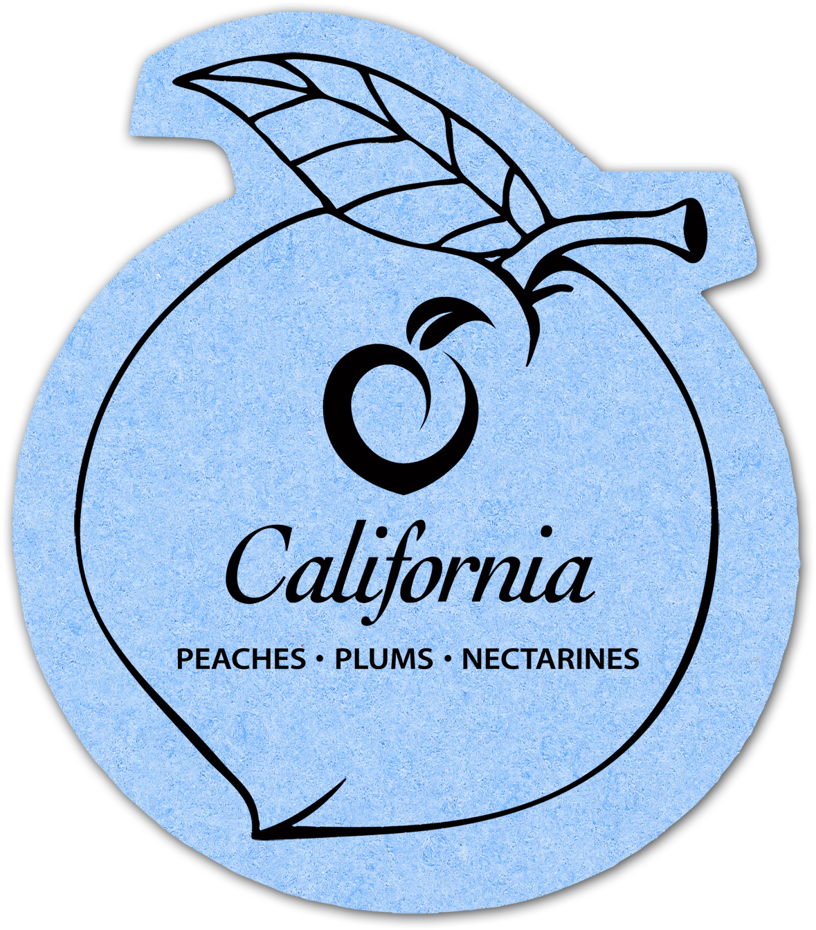 Peach Cork Coaster #4xpc Clipart (2400x1500), Png Download