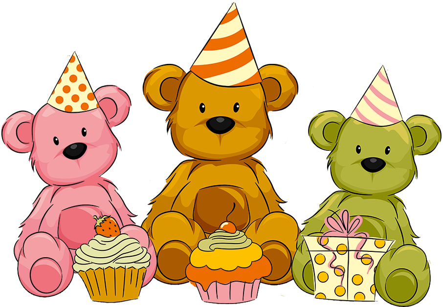 Online Safety - Teddy Bear Wall Mural - In The Garden Clipart (906x629), Png Download