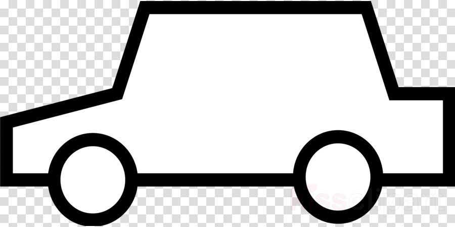 Clip Art Car Outline Clipart Car Clip Art - Black And White Clipart Car - Png Download (900x450), Png Download