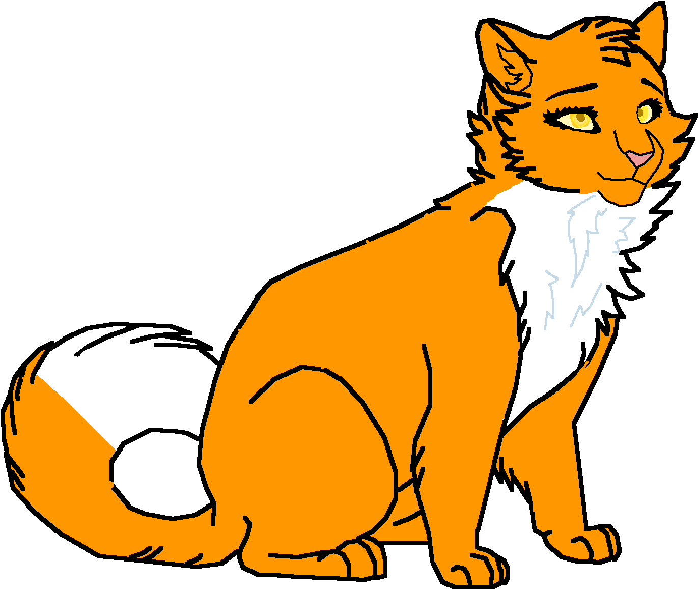 Another Warrior Cat Drawing By Pastelgabby Clipart (1400x1200), Png Download