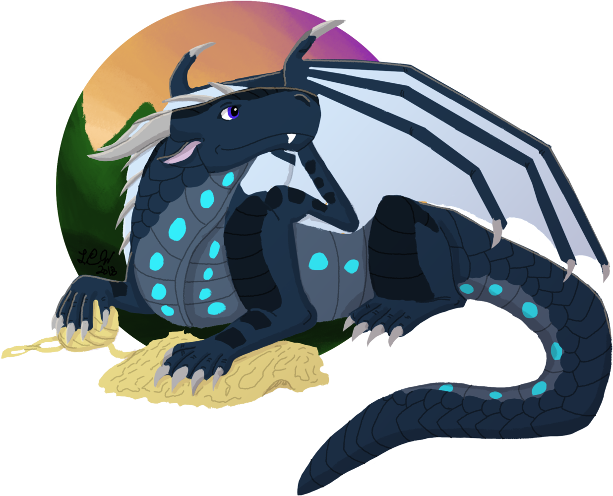 Fully Drawn Out Abyss, The Nigh/seawing Hybrid - Hybrid Clipart (1280x1046), Png Download