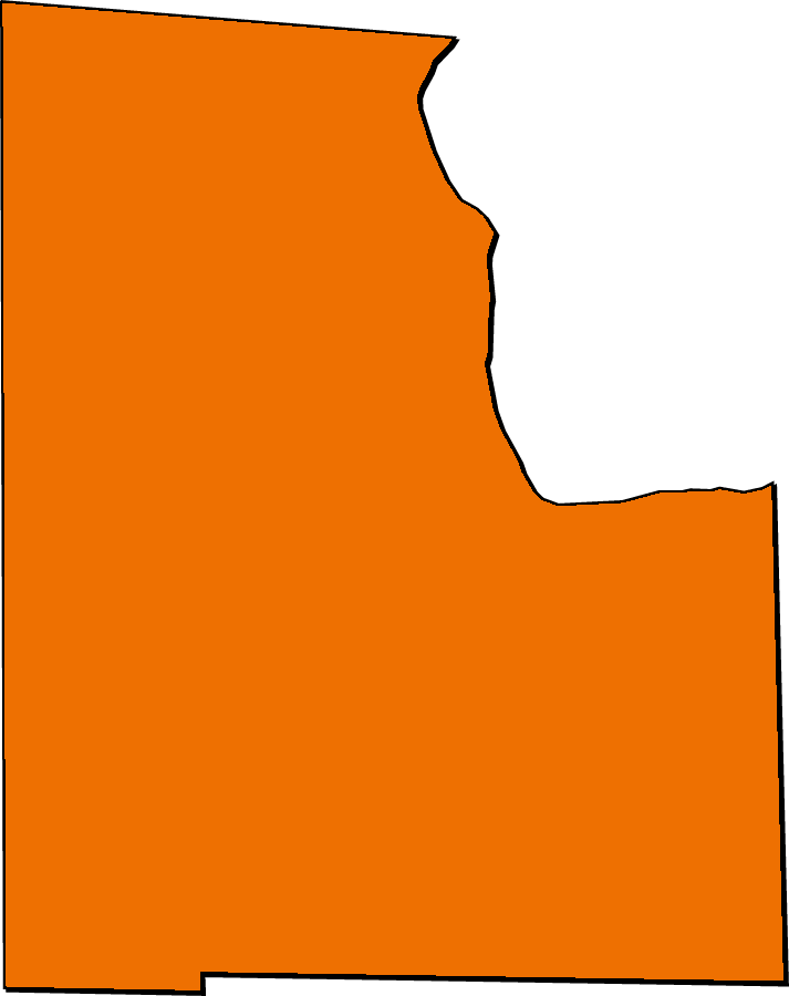 A Collection Of Simplified Outline Maps Of Baker County Clipart (713x900), Png Download