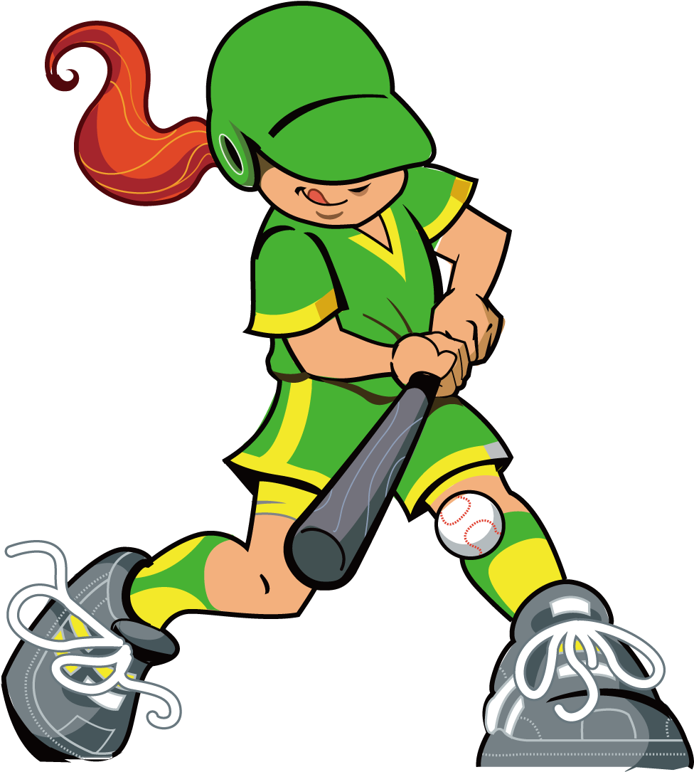 Clip Royalty Free Download Fastpitch Baseball Batter - Girl Batter Baseball Clipart - Png Download (1276x1276), Png Download