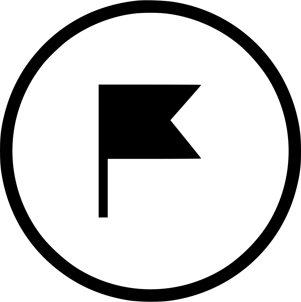 Flag Pointer Location Place Point Comments - Volkswagen Clipart (980x982), Png Download