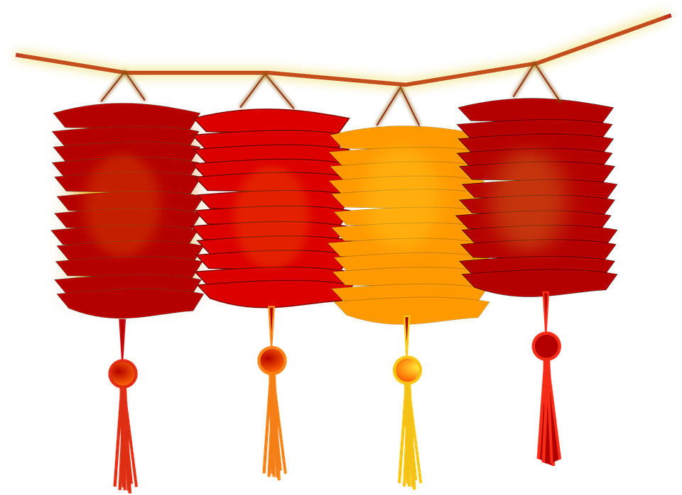 Free Paper Lanterns Clipart (800x582), Png Download