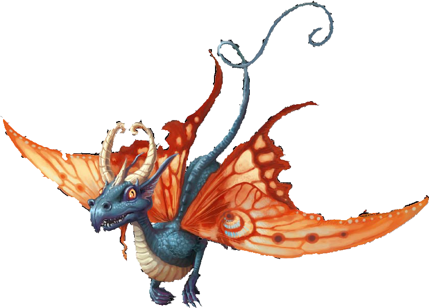 Perlivash And Tyg Titter Tut Are A Faerie Dragon And Clipart (894x791), Png Download