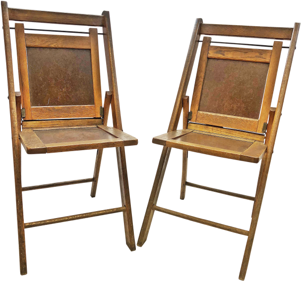 Large Size Of Vintage Rustic Wood Folding Chairs A - Chair Clipart (672x628), Png Download