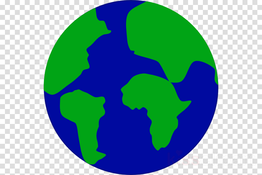 Earth With Continents Clipart Earth Pangaea Globe - Decal Vinyl Lion Doors Motorc Car Window Jet Ski (18 - Png Download (900x600), Png Download