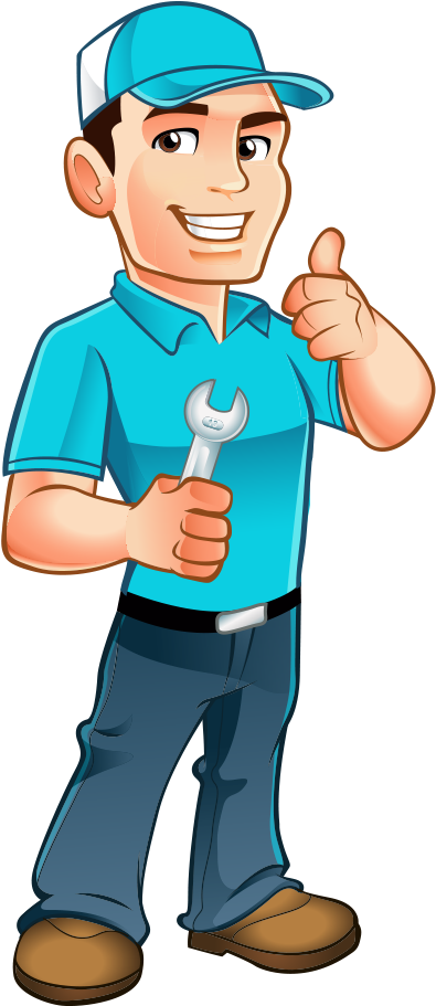 History - Cartoon Handyman Clipart (1000x1000), Png Download