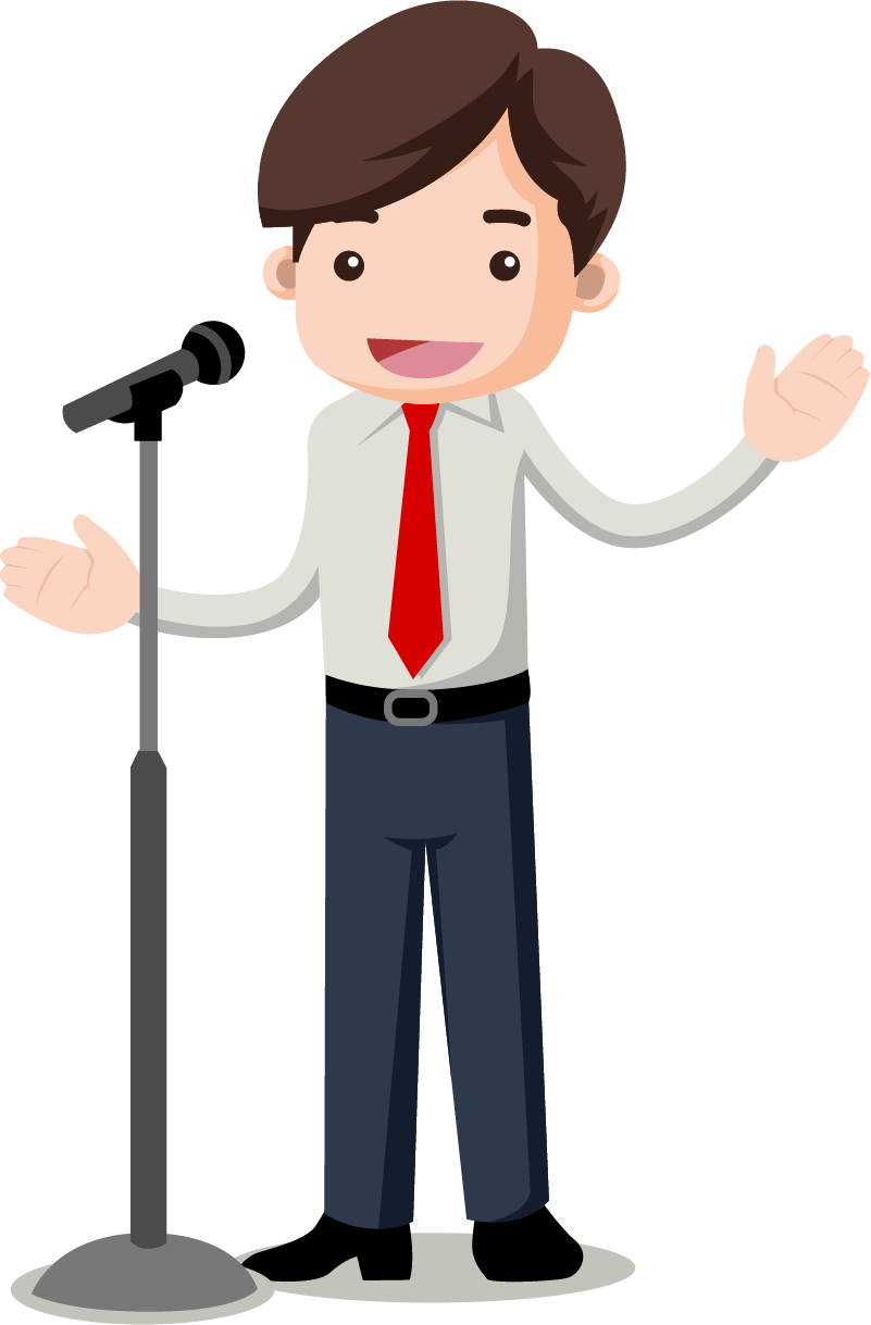 English Clipart English Communication - Hablar En Publico Dibujo - Png Download (801x1219), Png Download