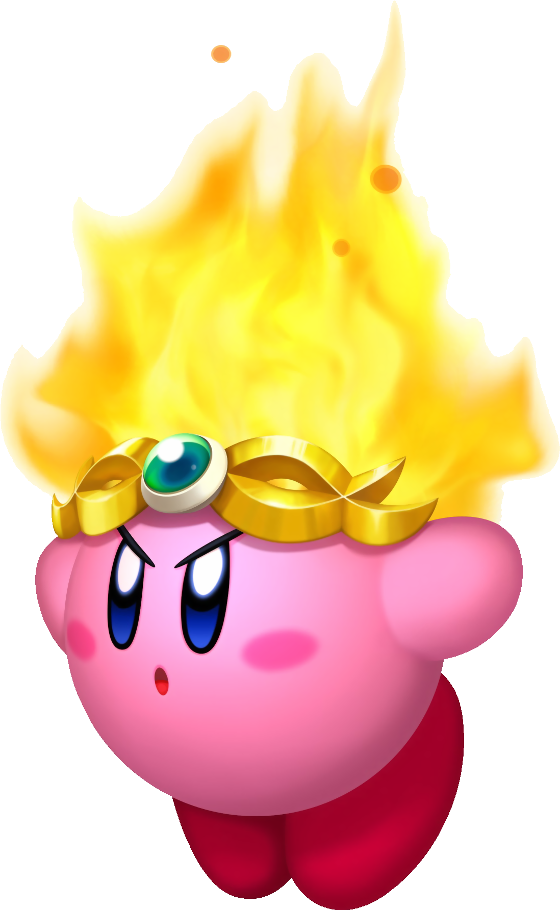 Fire Kirby - Kirby Star Allies Fire Clipart (1280x1920), Png Download