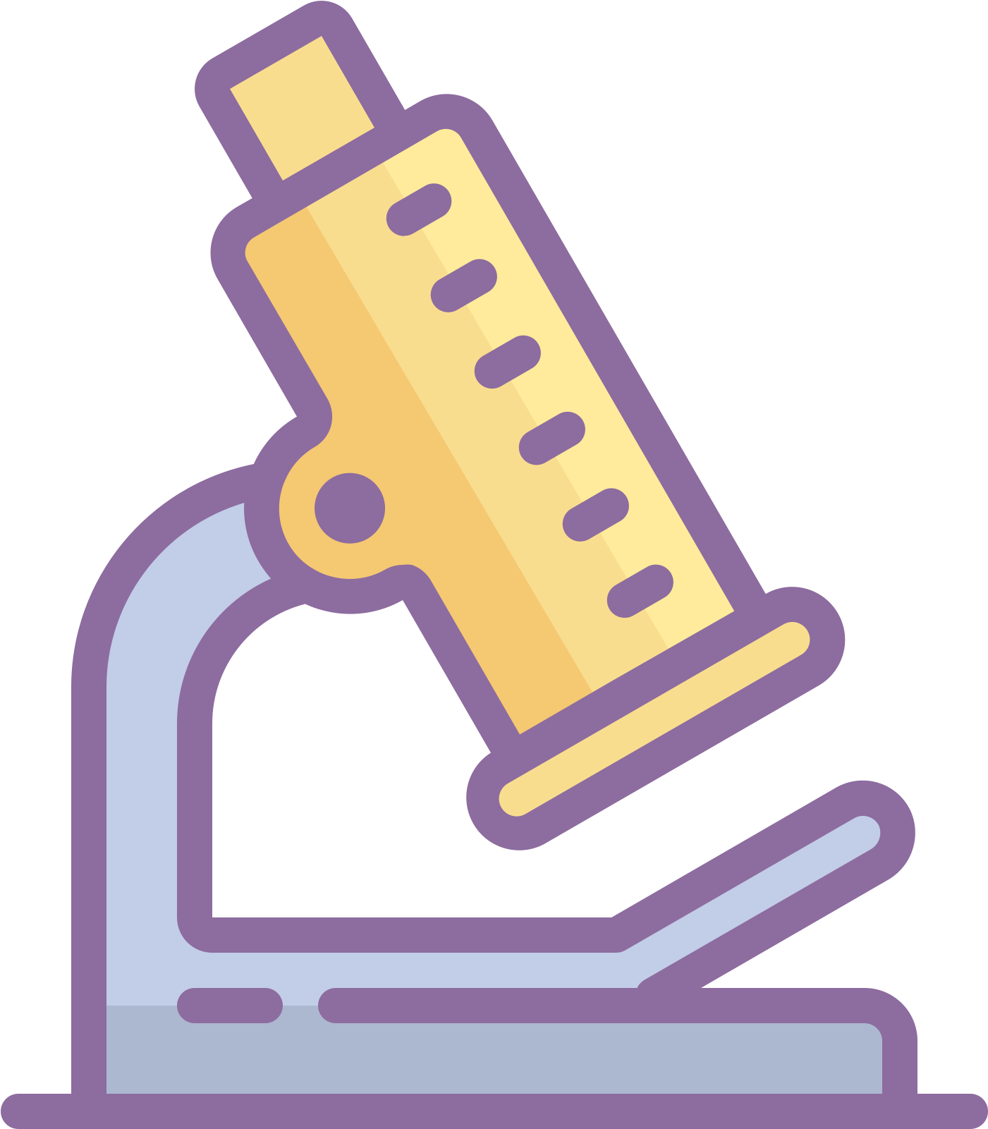 The Icon Is Depicting A Microscope - Dusk Science Icon Clipart (1600x1600), Png Download
