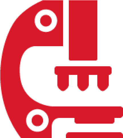 Microscope Clipart Red - Red Microscope Icon Png Transparent Png (640x480), Png Download
