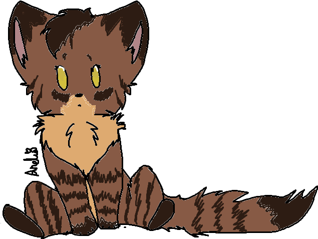 Fluffy Brown Tabby Cat By Bronytothebone-d6e122t Clipart (658x496), Png Download