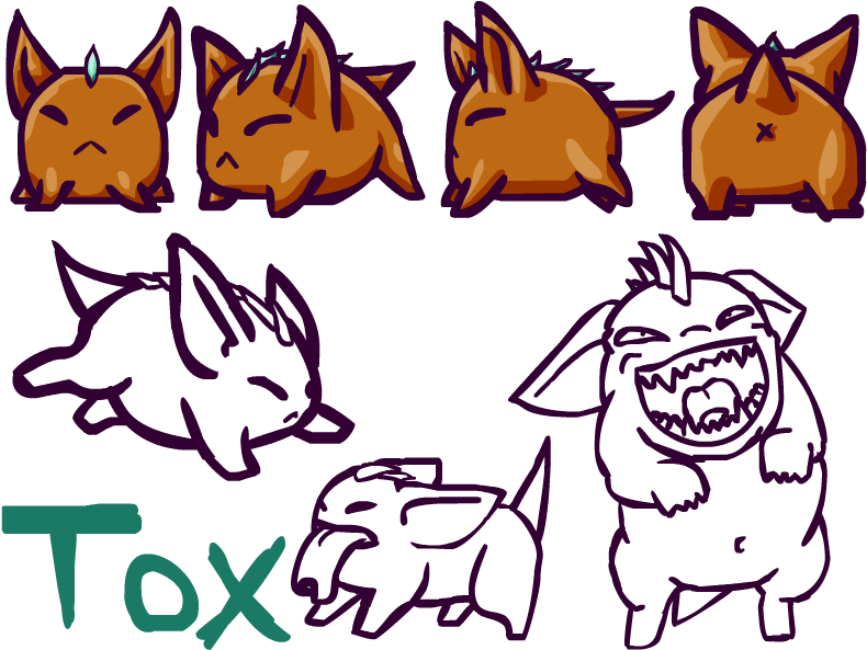 Tox, The Weird Little Ball Of Spit - Cartoon Clipart (800x600), Png Download