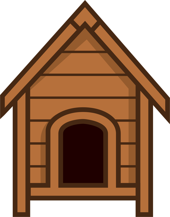 Kennel Clipart (571x728), Png Download
