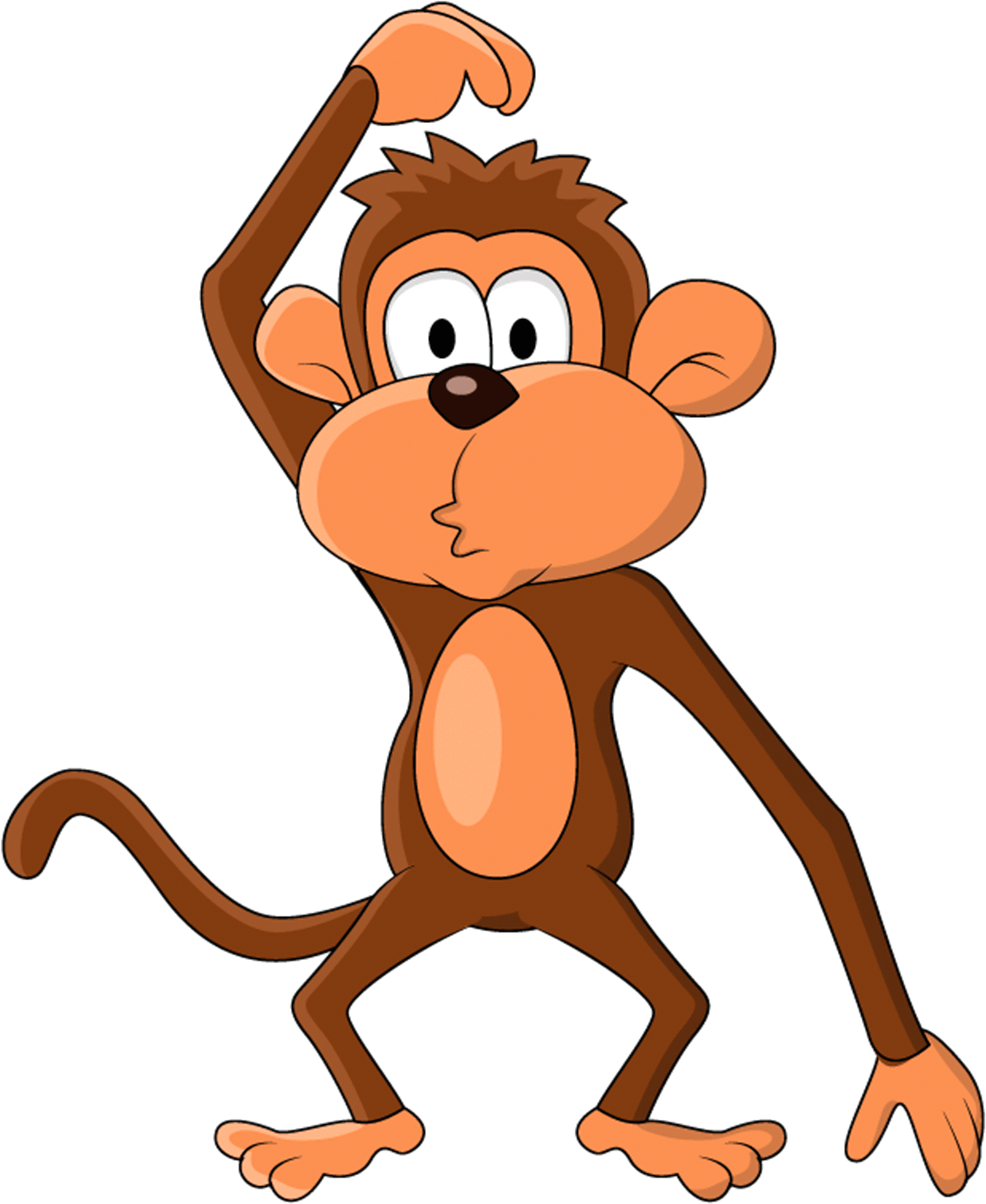 Monkey Clipart Monkey Business - Singe Dessin Animé - Png Download (2824x3233), Png Download