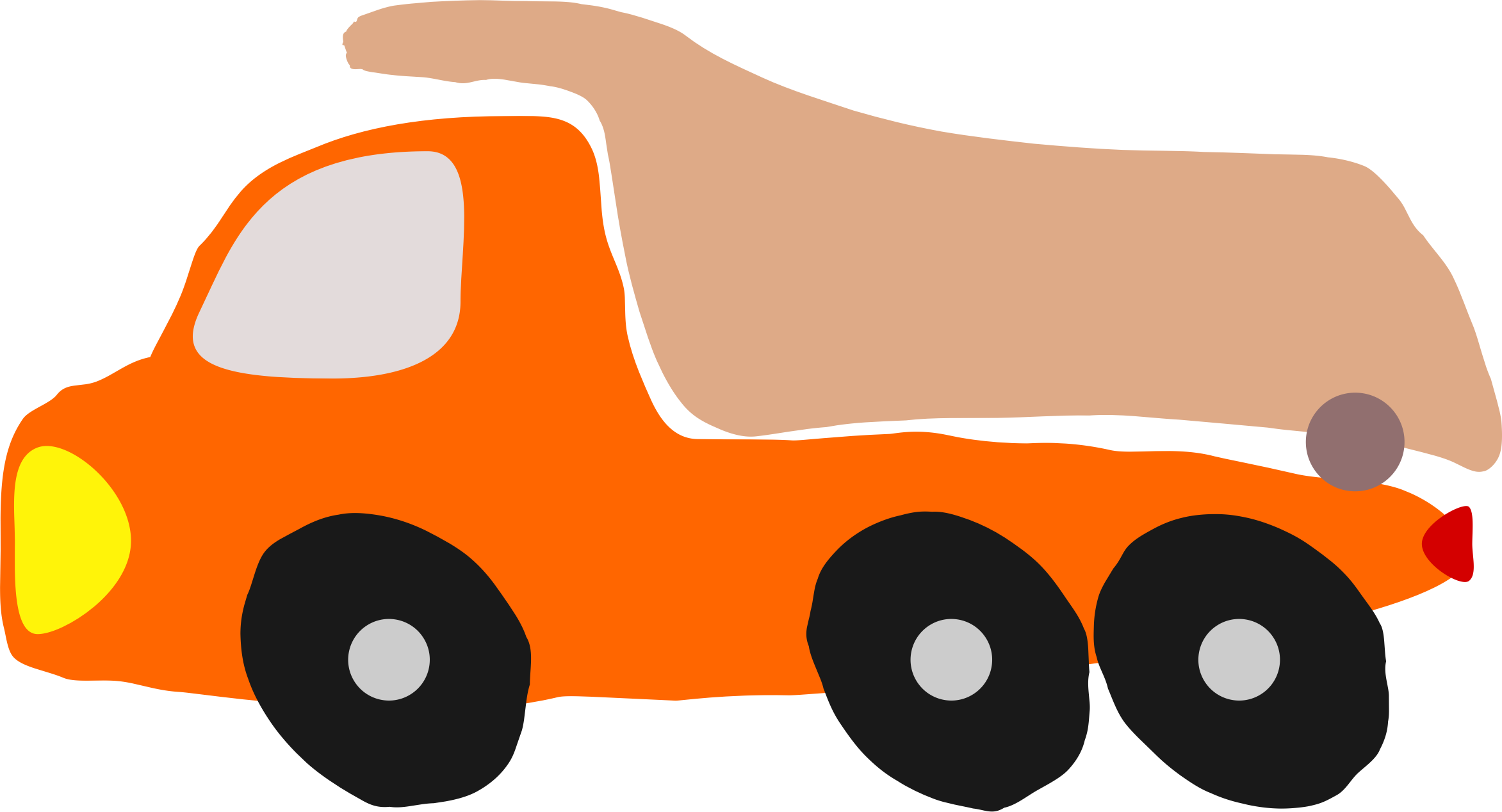 Big Image - Car Clipart (2345x1268), Png Download