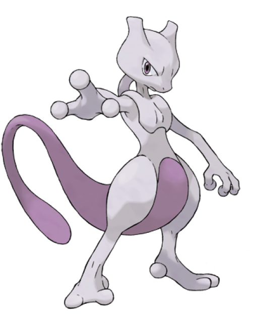 Psychic Abilities - Pokemon Mewtwo Clipart (513x640), Png Download