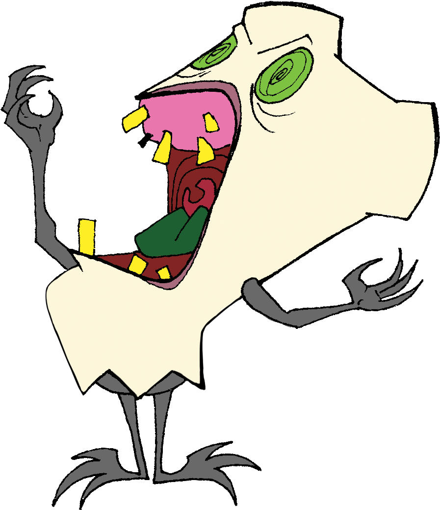 Teeth Zombie Pencil And In Color - Tooth Zombie Clipart - Png Download (922x1069), Png Download