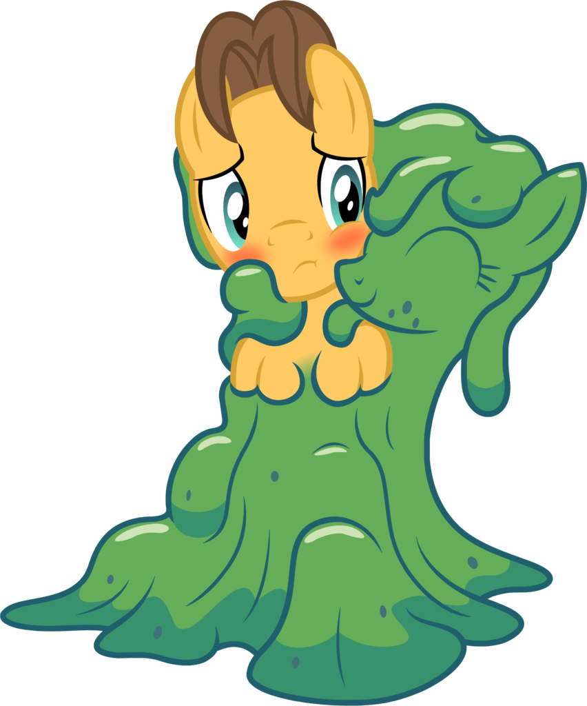 Badumsquish, Bashful, Blushing, Bondage, Caramel, Changeling - Cartoon Clipart (852x1024), Png Download