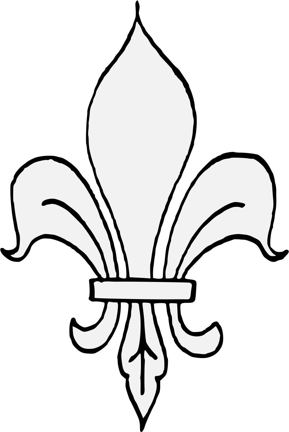 Fleur De Lys - Skaut Znak Clipart (991x1462), Png Download