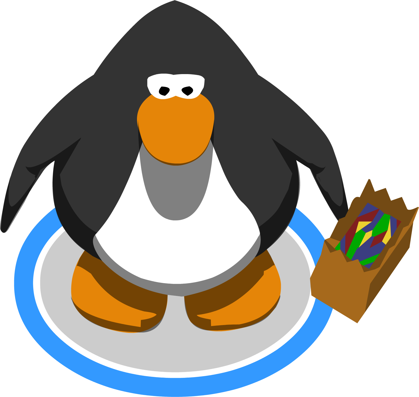 Trick Or Treat Clipart Club Penguin - Club Penguin Sprite - Png Download (1768x1677), Png Download