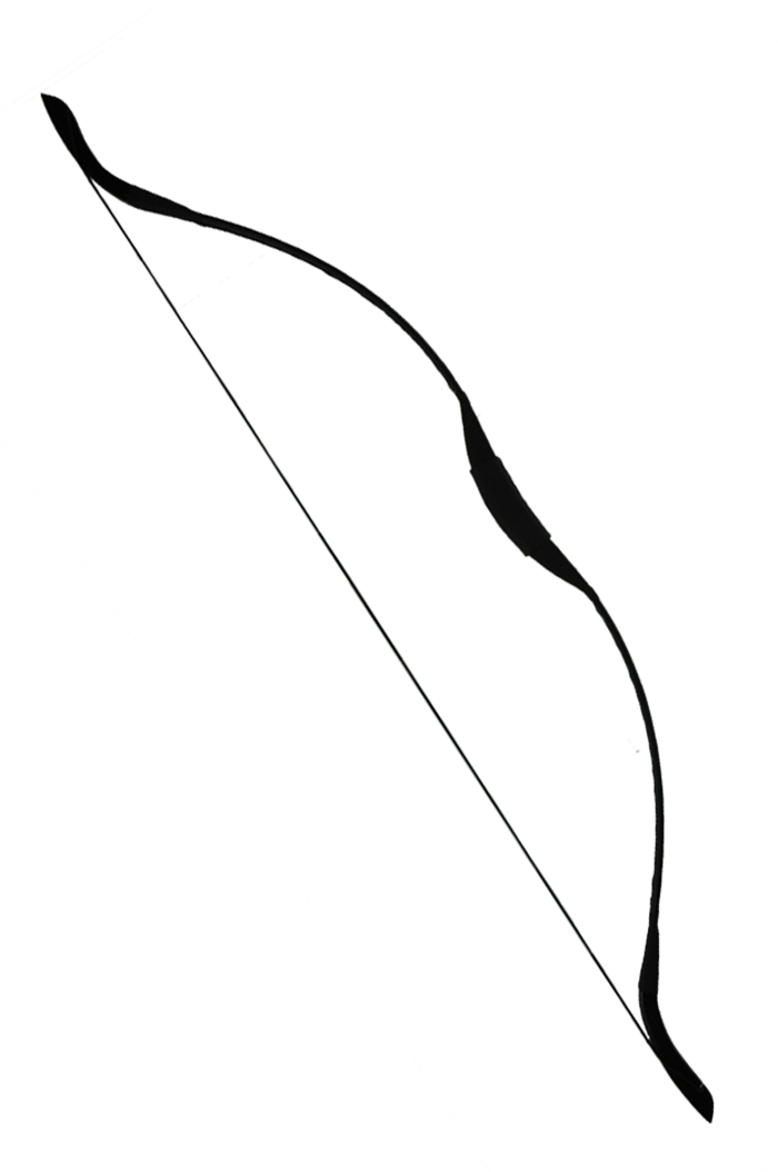 Black Bow 134cm - Archery Clipart (700x1054), Png Download