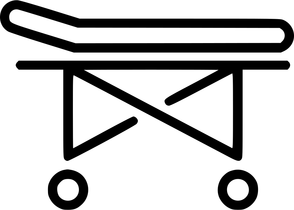 Stretcher Couch Hospital Patient Medicine Comments Clipart (980x702), Png Download