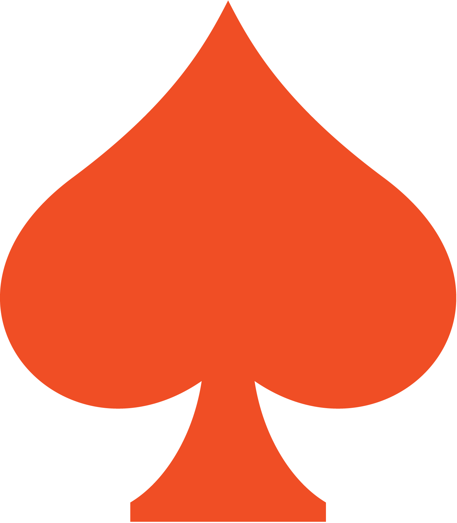 Poker & Black Jack - Spades Clipart (1496x1712), Png Download