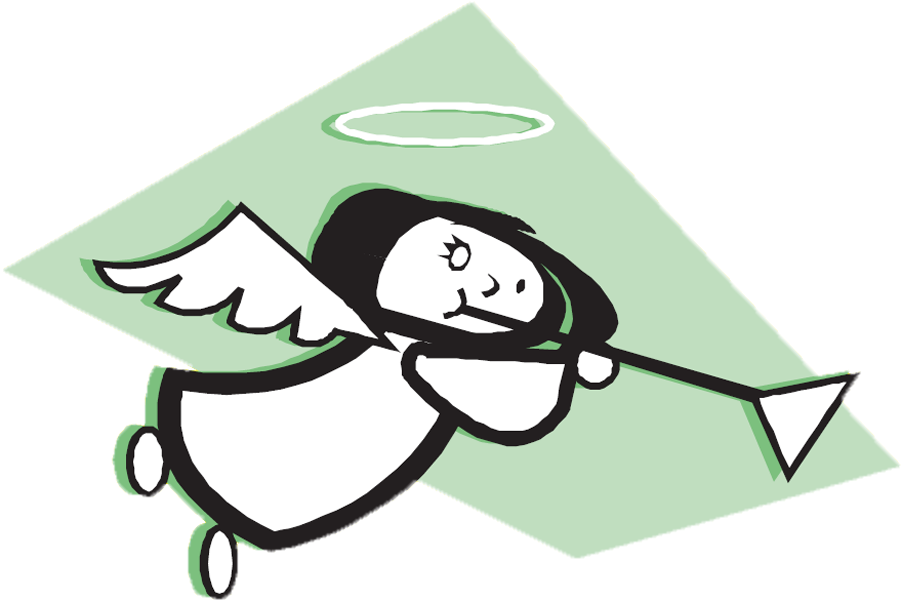 Angels Launderama - Cartoon Clipart (900x606), Png Download