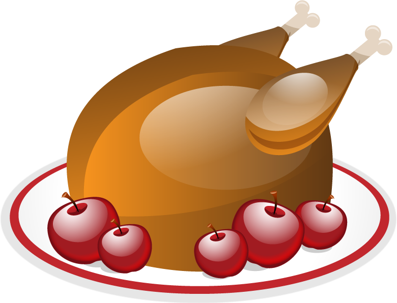 Moose Clipart Thanksgiving - Dinner - Png Download (780x596), Png Download